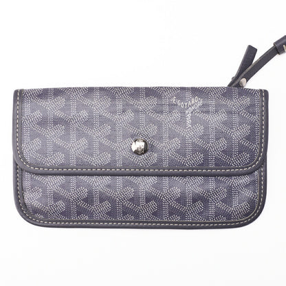 Goyard Saint Louis PM Tote Bag Coated Canvas Gray Silver-Tone Hardware Pre-Owned - Vintage La Charme