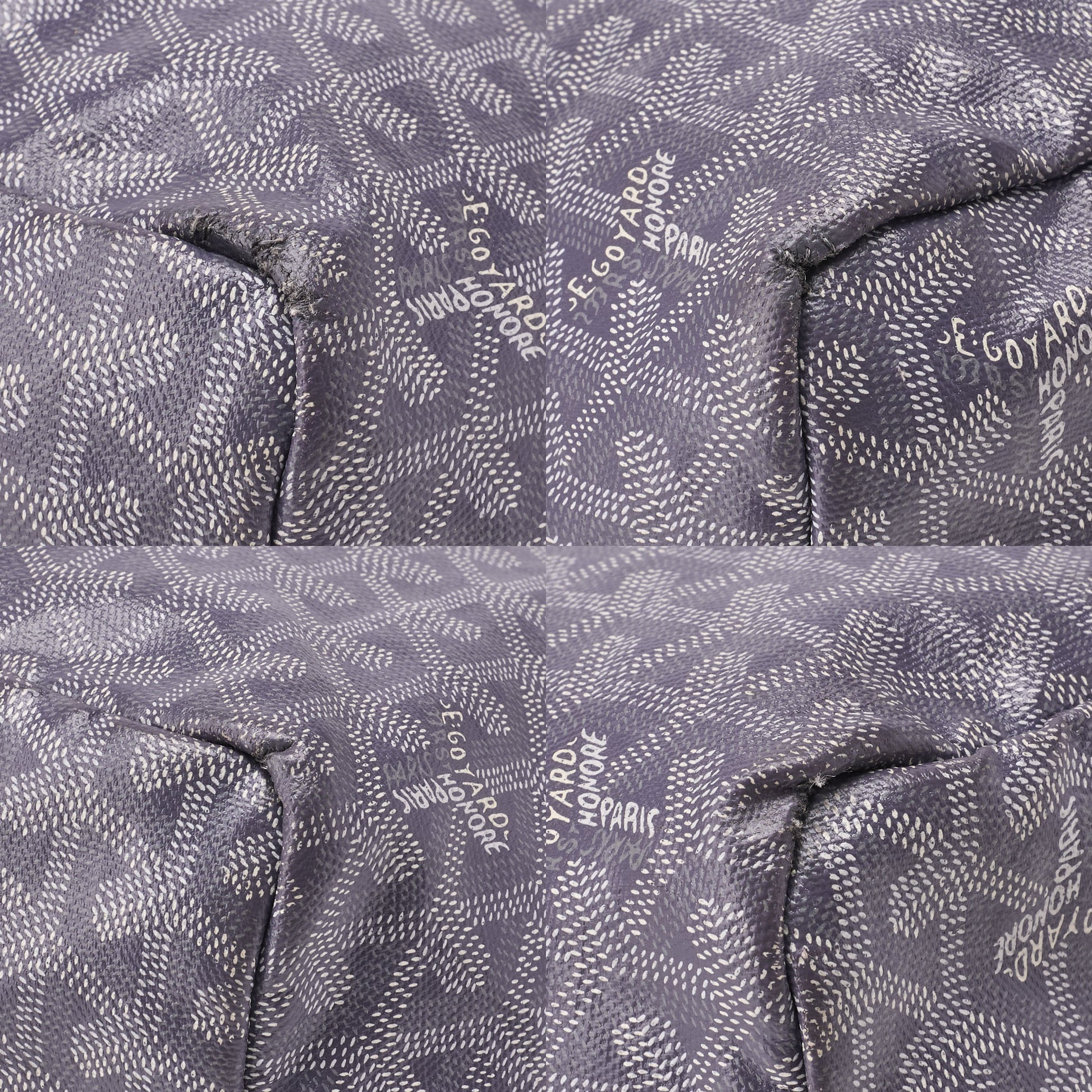 Goyard Saint Louis PM Tote Bag Coated Canvas Gray Silver-Tone Hardware Pre-Owned - Vintage La Charme