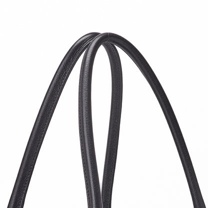 CHANEL Handbag Boston Bag Coated Canvas Coco Charm Black Silver-Tone Hardware Pre-Owned - Vintage La Charme