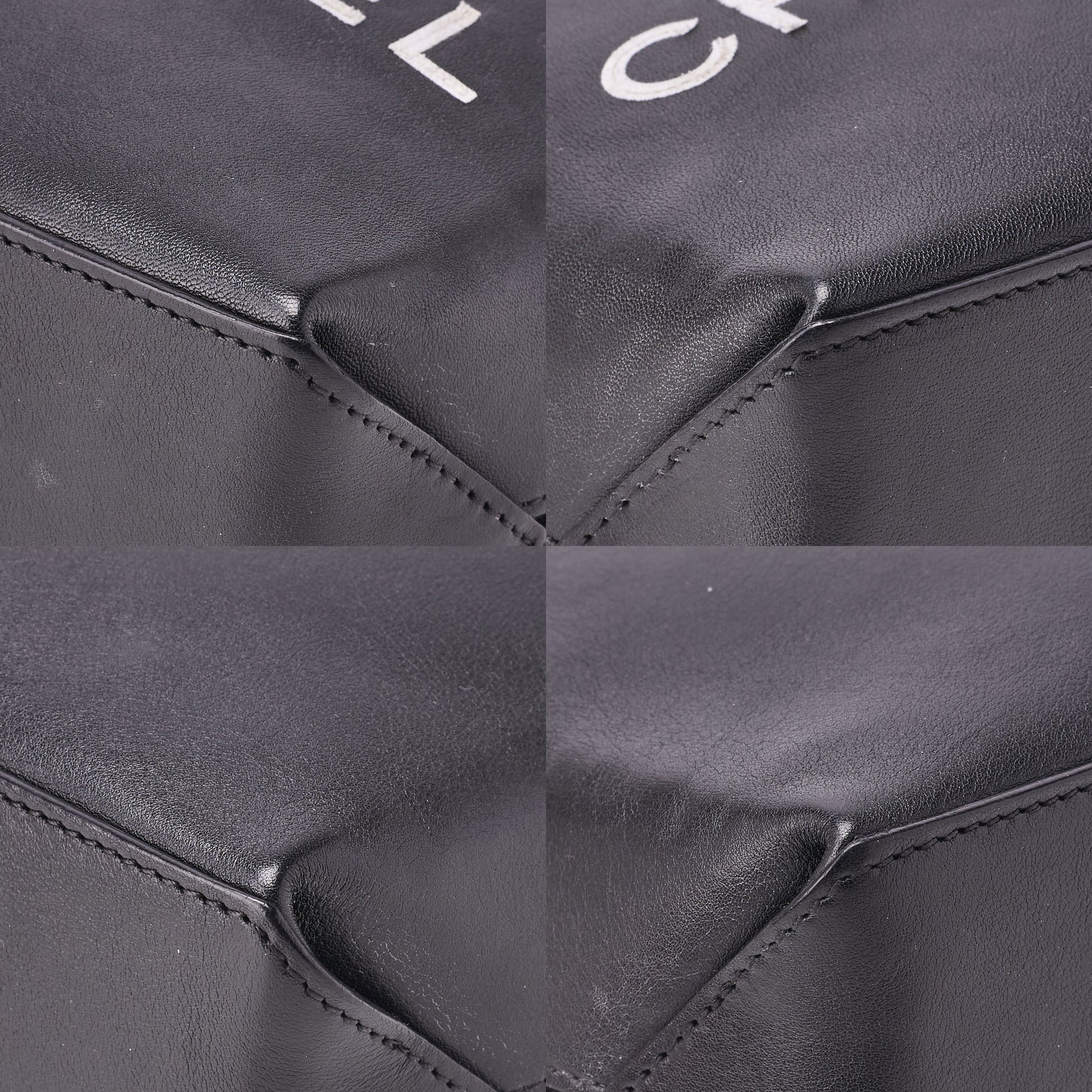 CHANEL Mini Tote Bag Essential Logo Mark Lambskin Black Silver-Tone Hardware Pre-Owned - Vintage La Charme