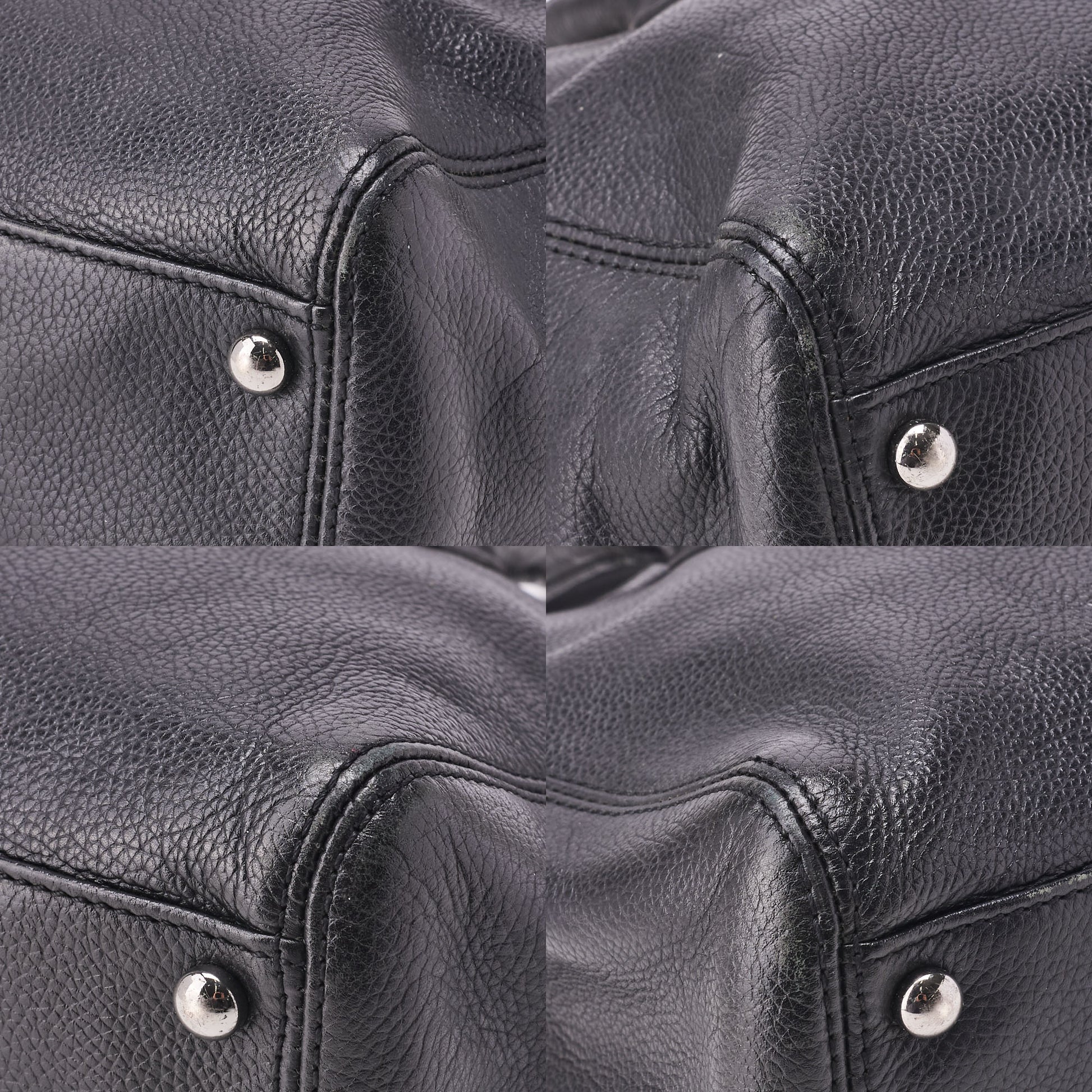 CHANEL Tote Bag Executive 2.55 Rock Caviar Skin Black Silver-Tone Hardware Pre-Owned - Vintage La Charme
