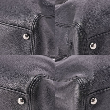 CHANEL Tote Bag Executive 2.55 Rock Caviar Skin Black Silver-Tone Hardware Pre-Owned - Vintage La Charme