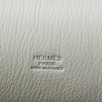 HERMES Gypsiere 30 Shoulder Bag Clemence Gris Mouette Silver-Tone Hardware Pre-Owned - Vintage La Charme