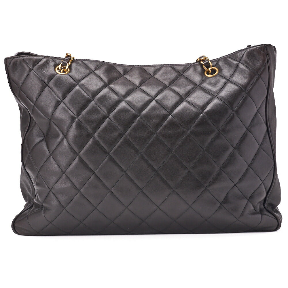 CHANEL Shoulder Bag, Matelasse Ball Charm, Lambskin, Black, Gold-Tone Hardware, Pre-Owned - Vintage La Charme