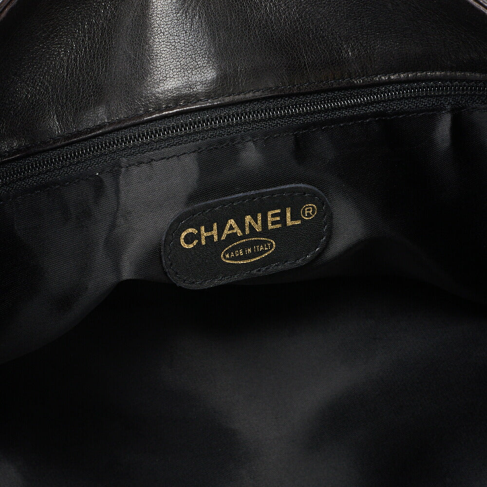 CHANEL Shoulder Bag, Matelasse Ball Charm, Lambskin, Black, Gold-Tone Hardware, Pre-Owned - Vintage La Charme