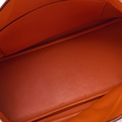HERMES Bolide 35 Handbag Shoulder Bag Tryon Clemence Orange Silver-Tone Hardware Pre-Owned - Vintage La Charme