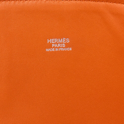 HERMES Bolide 35 Handbag Shoulder Bag Tryon Clemence Orange Silver-Tone Hardware Pre-Owned - Vintage La Charme