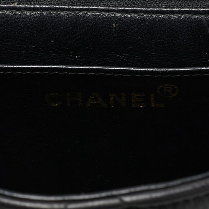 CHANEL Shoulder Bag Matelasse Lambskin Black Gold-Tone Hardware Pre-Owned - Vintage La Charme