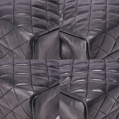 Chanel Shoulder Bag Matelasse Lambskin Black Gold-Tone Hardware Pre-Owned - Vintage La Charme