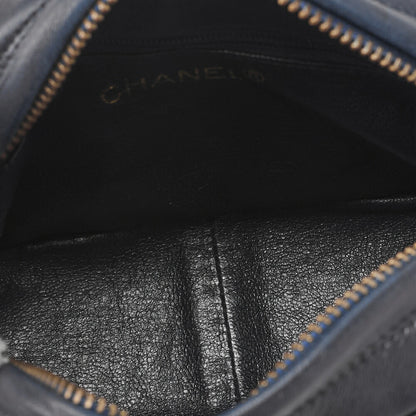 CHANEL Shoulder Bag, Coco Mark Fringe Chain Shoulder, Lambskin, Black, Gold-Tone Hardware, Pre-Owned - Vintage La Charme