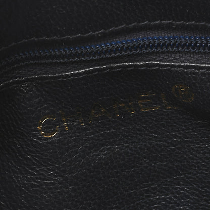 CHANEL Shoulder Bag, Coco Mark Fringe Chain Shoulder, Lambskin, Black, Gold-Tone Hardware, Pre-Owned - Vintage La Charme
