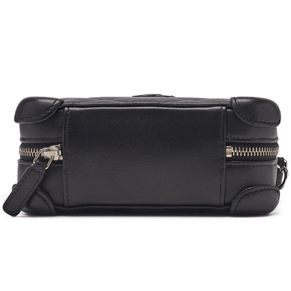 CHANEL Shoulder Bag Matelasse Coco Mark Chain Shoulder Lambskin Black Silver-Tone Hardware Pre-Owned - Vintage La Charme