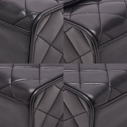 CHANEL Shoulder Bag Matelasse Lambskin Black Gold-Tone Hardware Pre-Owned - Vintage La Charme