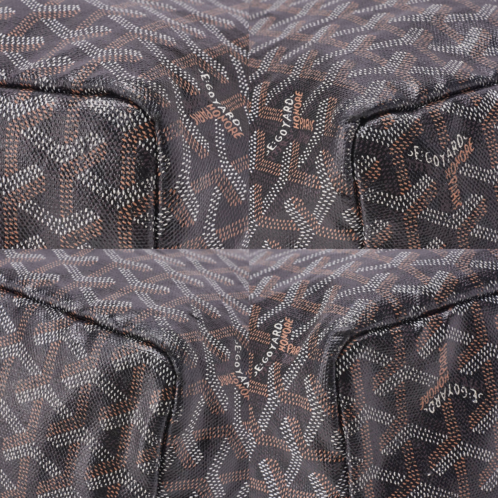 Goyard Saint Louis PM Tote Bag, Coated Canvas, Black, Silver-Tone Hardware, Pre-Owned - Vintage La Charme