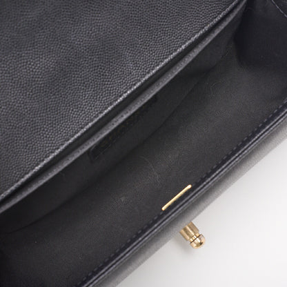 CHANEL Shoulder Bag Tote Bag Matelasse Caviar Skin Black Gold-Tone Hardware Pre-Owned - Vintage La Charme