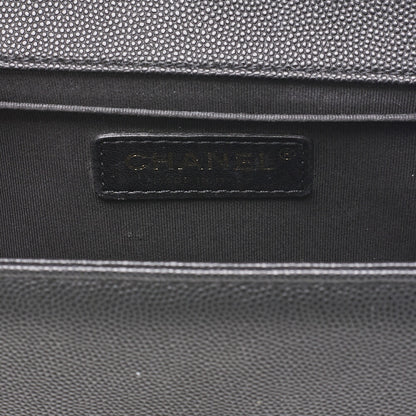 CHANEL Shoulder Bag Tote Bag Matelasse Caviar Skin Black Gold-Tone Hardware Pre-Owned - Vintage La Charme