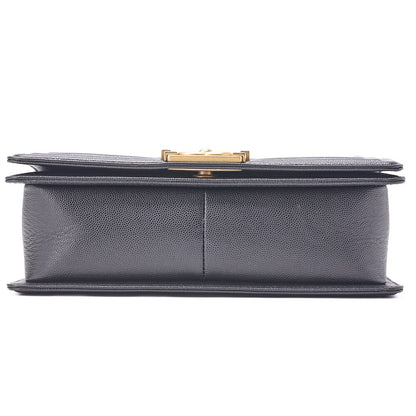 CHANEL Shoulder Bag Tote Bag Matelasse Caviar Skin Black Gold-Tone Hardware Pre-Owned - Vintage La Charme