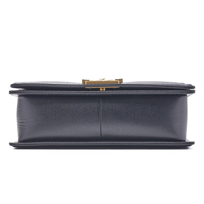 CHANEL Shoulder Tote Bag Matelasse Caviar Skin Black Gold-Tone Hardware Pre-Owned - Vintage La Charme