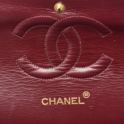 CHANEL Shoulder Bag Matelasse Double Flap Lambskin Black Gold-Tone Hardware Pre-Owned - Vintage La Charme