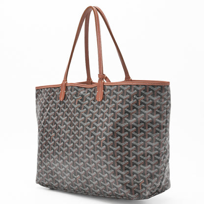 Goyard Saint Louis PM Tote Bag, Coated Canvas, Black, Silver-Tone Hardware, Pre-Owned - Vintage La Charme