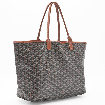 Goyard Saint Louis PM Tote Bag, Coated Canvas, Black, Silver-Tone Hardware, Pre-Owned - Vintage La Charme