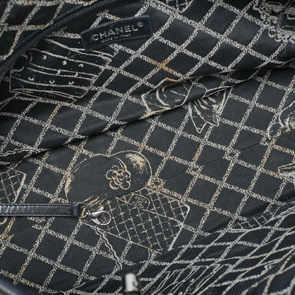 CHANEL Tote Bag Cambon Logo Large Lambskin Black Gold-Tone Hardware Pre-Owned - Vintage La Charme
