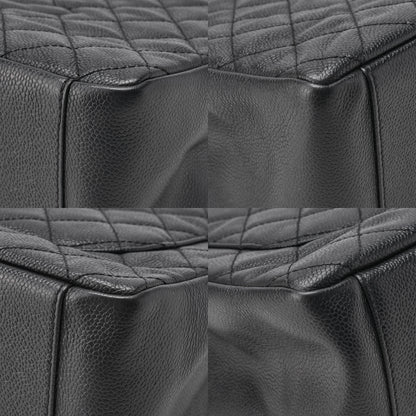 CHANEL Shoulder Tote Bag Matelasse Caviar Leather Black Gold-Tone Hardware Pre-Owned - Vintage La Charme