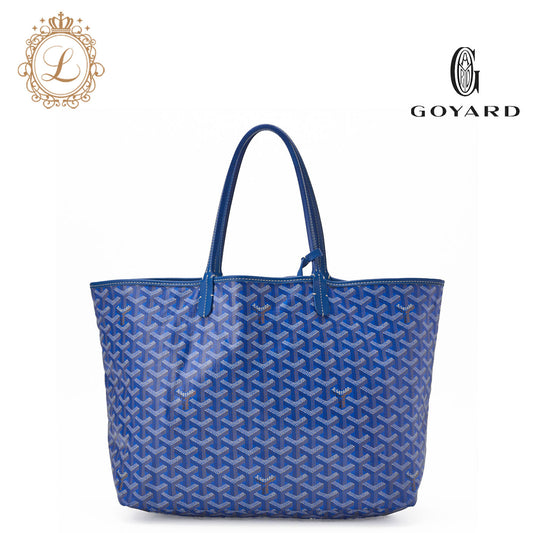 Goyard Saint Louis PM Tote Bag Coated Canvas Black Silver-Tone Hardware Pre-Owned - Vintage La Charme