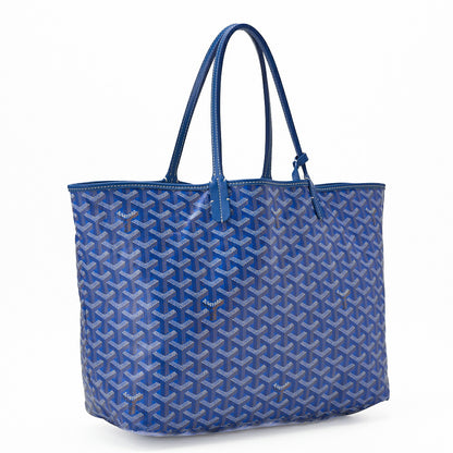 Goyard Saint Louis PM Tote Bag Coated Canvas Black Silver-Tone Hardware Pre-Owned - Vintage La Charme