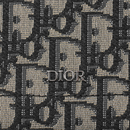 Dior Saddle Tote Bag Oblique Canvas Leather Black Silver-Tone Hardware Pre-Owned - Vintage La Charme