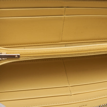 CHANEL Long Wallet, Matelasse, Caviar Skin, Yellow, Gold-Tone Hardware, Pre-Owned - Vintage La Charme