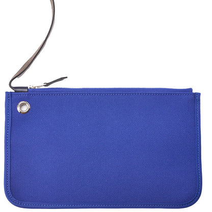 HERMES Ale Bag Zip PM 2WAY Handbag Calf Blue Silver-Tone Hardware Pre-Owned - Vintage La Charme