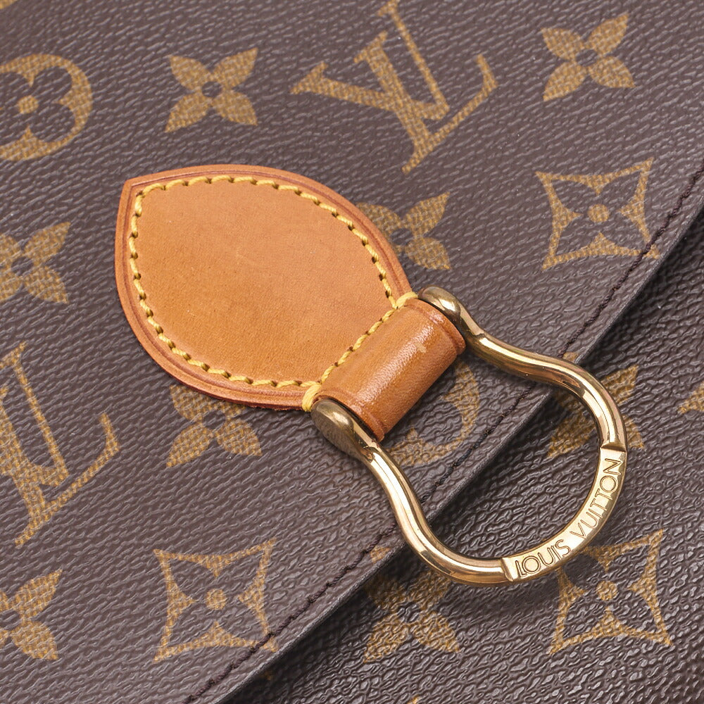 Louis Vuitton Shoulder Bag, Monogram, Canvas, Brown, Gold-Tone Hardware, Pre-Owned - Vintage La Charme