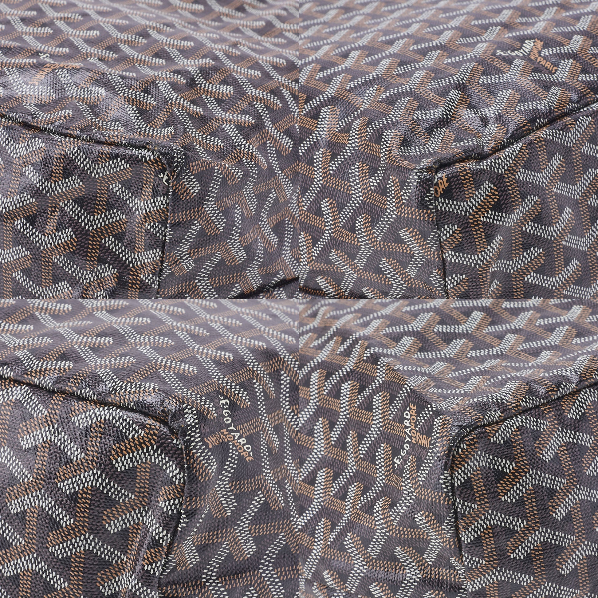 Goyard Saint Louis PM Tote Bag Coating Canvas Black Silver-Tone Hardware Pre-Owned - Vintage La Charme