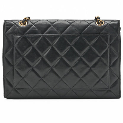 CHANEL Shoulder Bag, Deca Matelasse, Coco V Flap, Lambskin, Black, Gold-Tone Hardware, Pre-Owned - Vintage La Charme