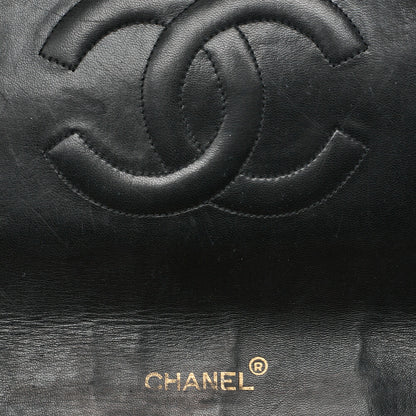 CHANEL Shoulder Bag, Deca Matelasse, Coco V Flap, Lambskin, Black, Gold-Tone Hardware, Pre-Owned - Vintage La Charme
