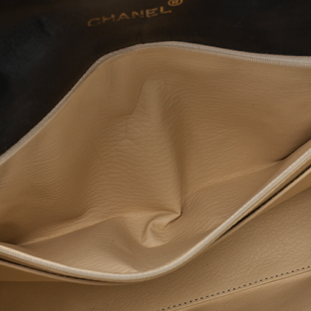 CHANEL Shoulder Bag, Deca Matelasse, Coco V Flap, Lambskin, Black, Gold-Tone Hardware, Pre-Owned - Vintage La Charme