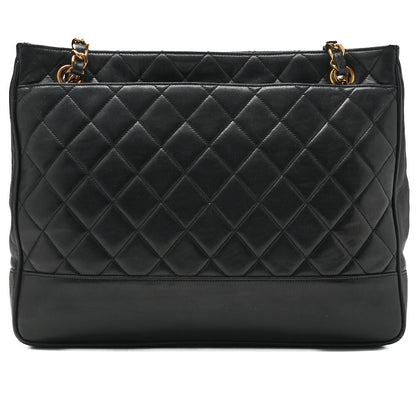 CHANEL Shoulder Bag Tote Bag Matelasse Lambskin Black Gold-Tone Hardware Pre-Owned - Vintage La Charme
