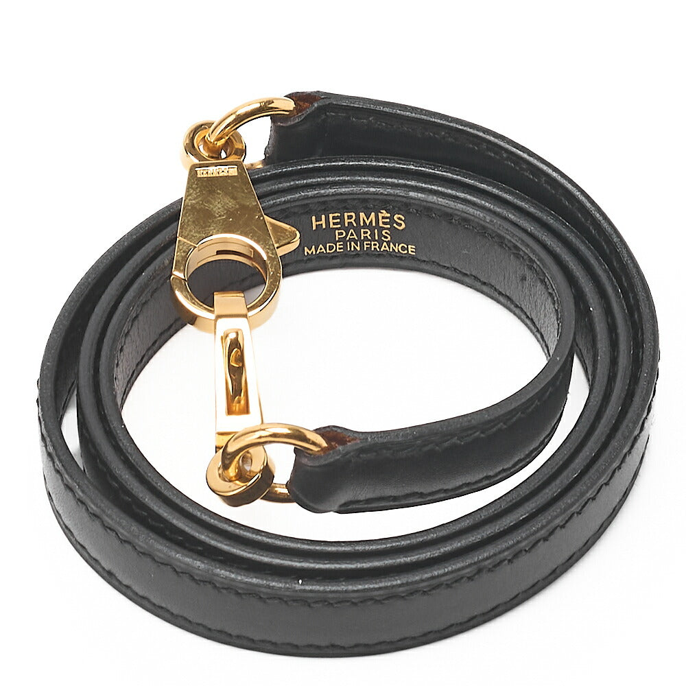 HERMES Bolide 27 Handbag Shoulder Bag 2WAY Box Calf Black Gold-Tone Hardware Pre-Owned - Vintage La Charme
