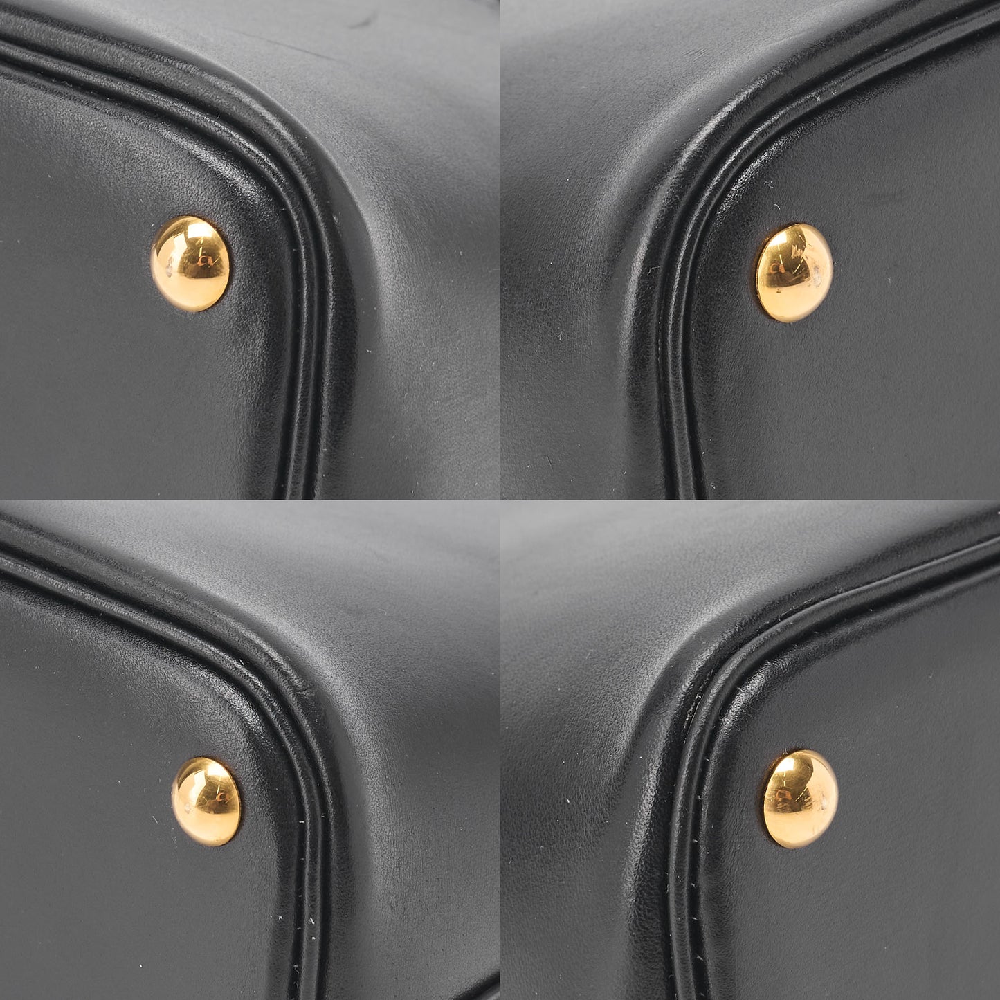 HERMES Bolide 27 Handbag Shoulder Bag 2WAY Box Calf Black Gold-Tone Hardware Pre-Owned - Vintage La Charme