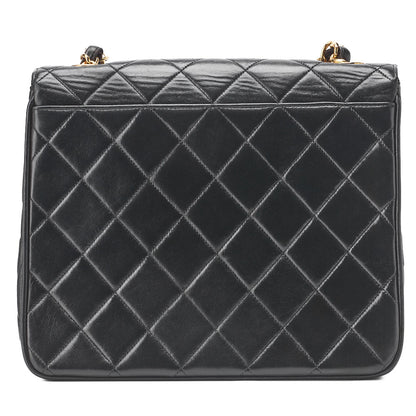 CHANEL Shoulder Bag, Deca Matelasse, Lambskin, Black, Gold-Tone Hardware, Pre-Owned - Vintage La Charme