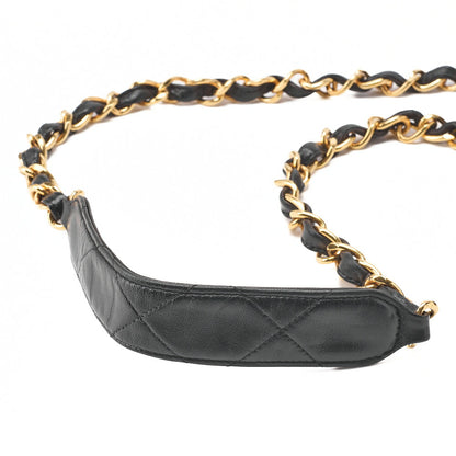 CHANEL Shoulder Bag, Deca Matelasse, Lambskin, Black, Gold-Tone Hardware, Pre-Owned - Vintage La Charme