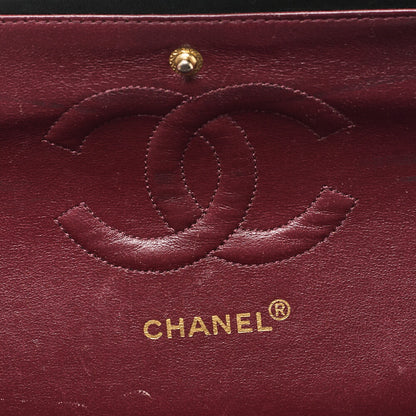 CHANEL Shoulder Bag Matelasse Double Flap Lambskin Black Gold-Tone Hardware Pre-Owned - Vintage La Charme