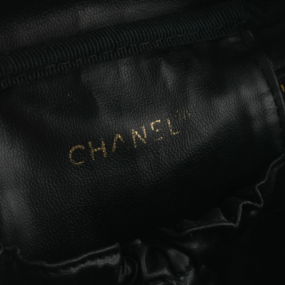 CHANEL Vanity Handbag, Coco Mark, Caviar Skin, Black, Gold-Tone Hardware, Pre-Owned - Vintage La Charme