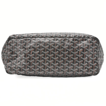 Goyard Saint Louis PM Tote Bag Coated Canvas Black Silver-Tone Hardware Pre-Owned - Vintage La Charme