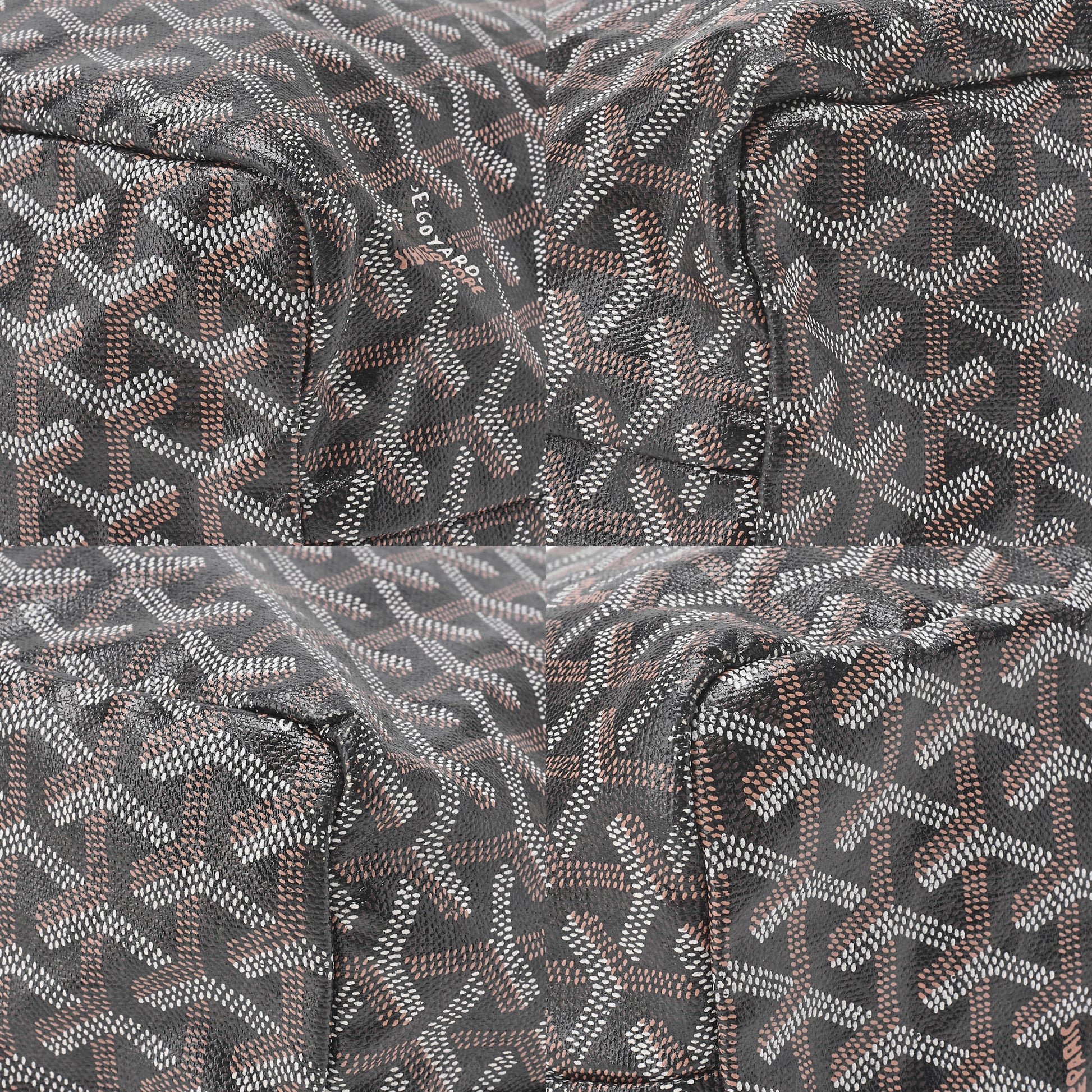 Goyard Saint Louis PM Tote Bag Coated Canvas Black Silver-Tone Hardware Pre-Owned - Vintage La Charme