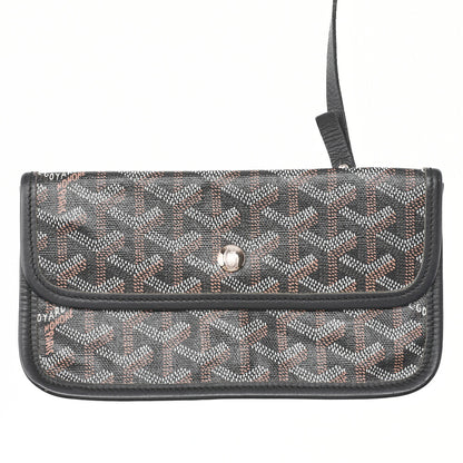 Goyard Saint Louis PM Tote Bag Coated Canvas Black Silver-Tone Hardware Pre-Owned - Vintage La Charme