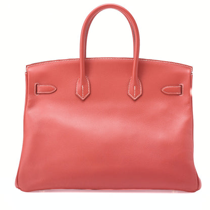 HERMES Birkin 35 Handbag, Epson, Rose Jaipur, Gold-Tone Hardware, Pre-Owned - Vintage La Charme