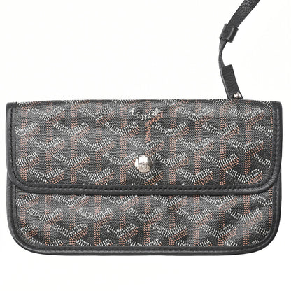 Goyard Saint Louis PM Tote Bag Coated Canvas Black Silver-Tone Hardware Pre-Owned - Vintage La Charme