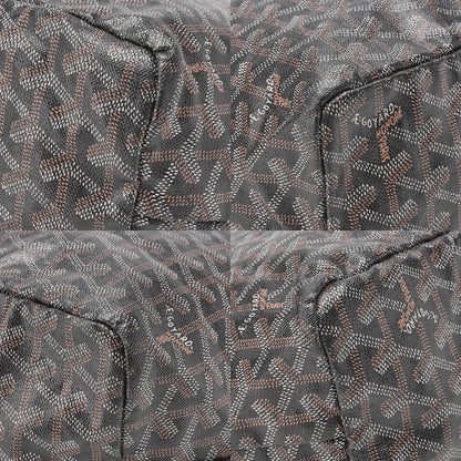 Goyard Saint Louis PM Tote Bag Coated Canvas Black Silver-Tone Hardware Pre-Owned - Vintage La Charme